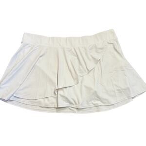 Polo Ralph Lauren white tiered faux wrap tennis skort, XL